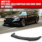 Front Bumper Lip Spoiler For Chrysler 300 300c 300s Srt 2015-2023 Gloss Black