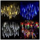 192 Led 8 Tubes Lights Meteor Shower Rain Tree String Light Garden Party Outdoor