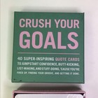 Crush Your Goals 40 Super Inspiring Quote Cards Sealed