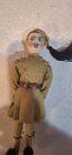 Vintage Antique Hand-painted German Soviet Soldier Leather Military Militaria   
