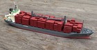 Vintage Bille 118 Elise Schulte Metal Waterline Model  Container Ship 1 1250