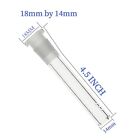 4pack  4 5   Hookah Water Smoking Pipe Glass Bong Downstem With 14mm Male Bowl