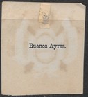 Argentina Buenos Ayres     poster Stamp Early 1800s-1900s From Old Albums    ng Flag