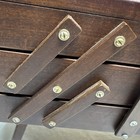 Vintage Accordion Sewing Box Dark Wood Expandable Organizer Mid Century Romania