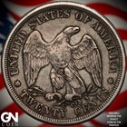 1875 Cc Seated Liberty 20 Cent Piece A5140