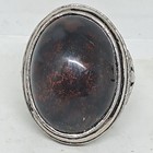 Rare Red Habhab Badar Besi Indonesian Hebhab Stone In Ring Amulet