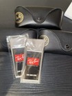 Authentic Ray-ban Sunglasses Leather Case Only - Black Genuine