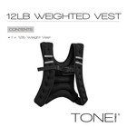 Black Weighted Vest  12 Lbs