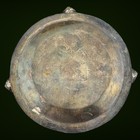 Vintage Peruvian Sterling Silver Ashtray Inca Motif Sun God Andes Scene 60 8g 