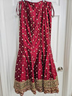 Indian Bridal Lehenga Skirt Silk Zardozi Hand Embroidered Heavy Beaded Wedding