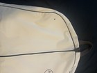 Hermes Garment Bag White Canvas brown Trim 24 x43 x2 5  Suit Cover Storage