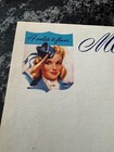 F  Vintage Pabst Beer Wwii V For Victory Paper Menu Insert Sheet Milwaukee Wi