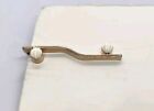 Vintage Hickok Tie Bar Clip Clasp Stay Gold Tone Silver Tone Balance Modern