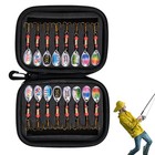 Fishing Lure Metal Spinner Bait Bass Tackle Crankbait Spoon Trout Bass 16pcs set