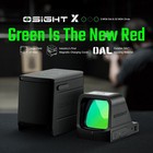 Osight X Open Green 3 Moa Dot And 32 Moa Circle Sight  Magnetic Charging  Black 