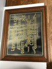 Vintage 1973 Levi Strauss Jeans Acid Etched Mirror Sign 70s Ad Bar Store   Frame