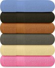 Set Of 6 Extra Large Cotton Bath Towels For Bathroom Absorbent Shower Towel Bulk