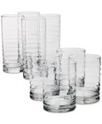 Arch Studio Rippled Double Old-fashioned   Highball Glasses  Set Of 8
