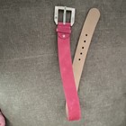 The Tailored Sportsman Genuine Leather Belt  Pink With Removable Buckle 