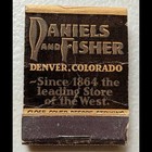 Feature Matchbook Full Book Daniels   Fisher Store - Denver  Co