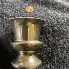 Queens Art Vintage  Pewter Silver Plated Toothpick Holder Made In England