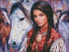 Spirit Rider - Diy Chart Counted Cross Stitch Patterns Needlework Dmc Color
