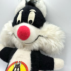 Vtg 1971 Sylvester Plush Stuffed Animal Mighty Star Looney Tunes Korea 14  Nwt
