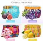 Scented Candles Gift Set  8  Essential Oil  4 Pack Large  Multicolor 