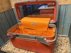 Bright Orange Samsonite Silhouette Hard Shell Train cosmetic Case Htf Color