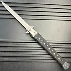 13  Stec Silver Spring Assisted Stiletto Tactical Folding Pocket Knife Blade G10