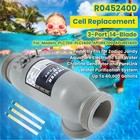 R0452400 Salt Cell For Zodiac Jandy Aquapure Purelink Plc1400 3-port 14-blade