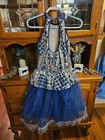 Dance Costume - Weissman  Child Xxl  Ballet  Navy With Silver Accents  Pre-owned