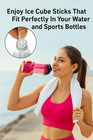 3-pack Silicone Ice Stick Trays     Easy Pop-out     Fits Water   Sports Bottles