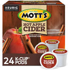 Motts Hot Apple Cider  Keurig K-cup Pod  24 Count