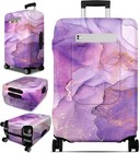 Stretchable Marble Pattern Suitcase Cover Large 21-23 Inch Travel Baggage Sleeve