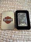 Zippo Lighter Harley Davidson Made In Usa Eagle Vintage Sealed