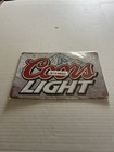 Metal Tin Beer Vintage  Coors Light Sign