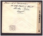 Egypt - 1945 Cover Opened By Censor From Cairo To New York  Usa 
