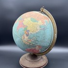 Vintage Replogle Reference 12  Diameter Desk Stand Globe