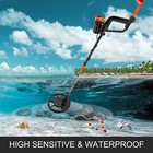 Md-3010 Metal Detector Waterproof Disc Gold Digger Headphone Shovel