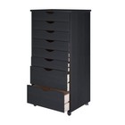 Adeptus Original Roll Cart Solid Wood 6 2 Drawer Extra Wide Drawers Roll Carts