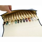 Genuine Leather Retro Luxury Pencil Cases Pen Bag Storage Pouch For Stationery 