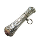 Antique Etui Embossed Sterling Silver Chatelaine Needle Case