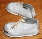Vintage Jumping Jacks White Baby Shoes 3 B 3b In Original Box