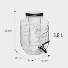 2 Gallon Drink Dispensers For Parties - Sun Tea Glass Jar 100  Leakproof