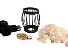 Himalayan Natural Pink Crystal Rock  Salt Night Light Lamp Vtg