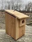 2 Brand New Cedar Bluebird Houses  Natural Or Scorched  Many To Choose From