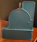 Vintage  rare Blue  Sam   s 3 Coin Register Bank  Saving Box  Western Stamping Co 