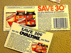 Huge Lot Vintage 1980 s Coffee  Tea  Cocoa Cut-out Grocery Store Coupons