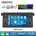 New Bmw E46 Carplay Android Auto Head Unit Radio Stereo Bluetooth Gps Bt Dab Cam